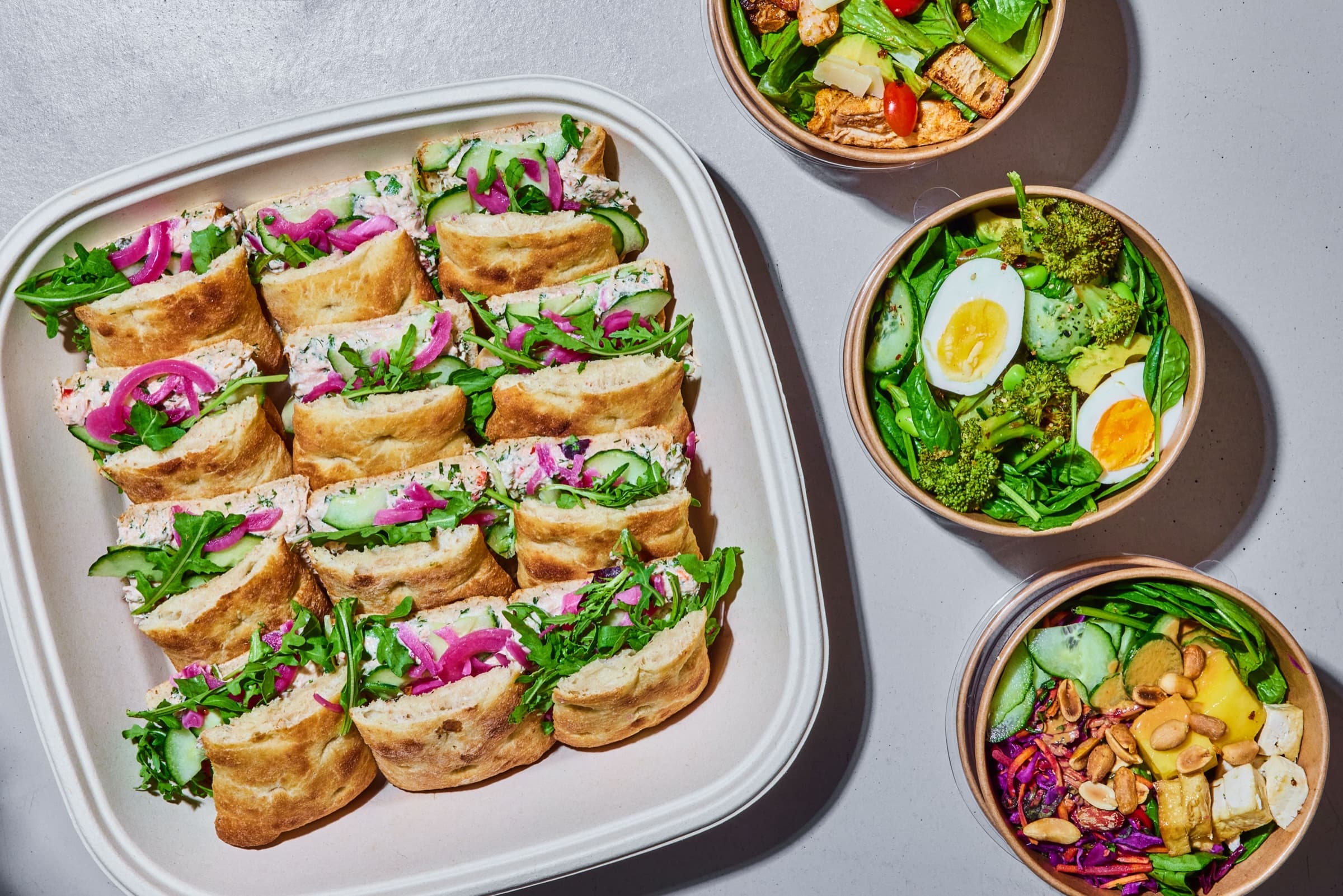 Individually packed lunch from Oliver Green