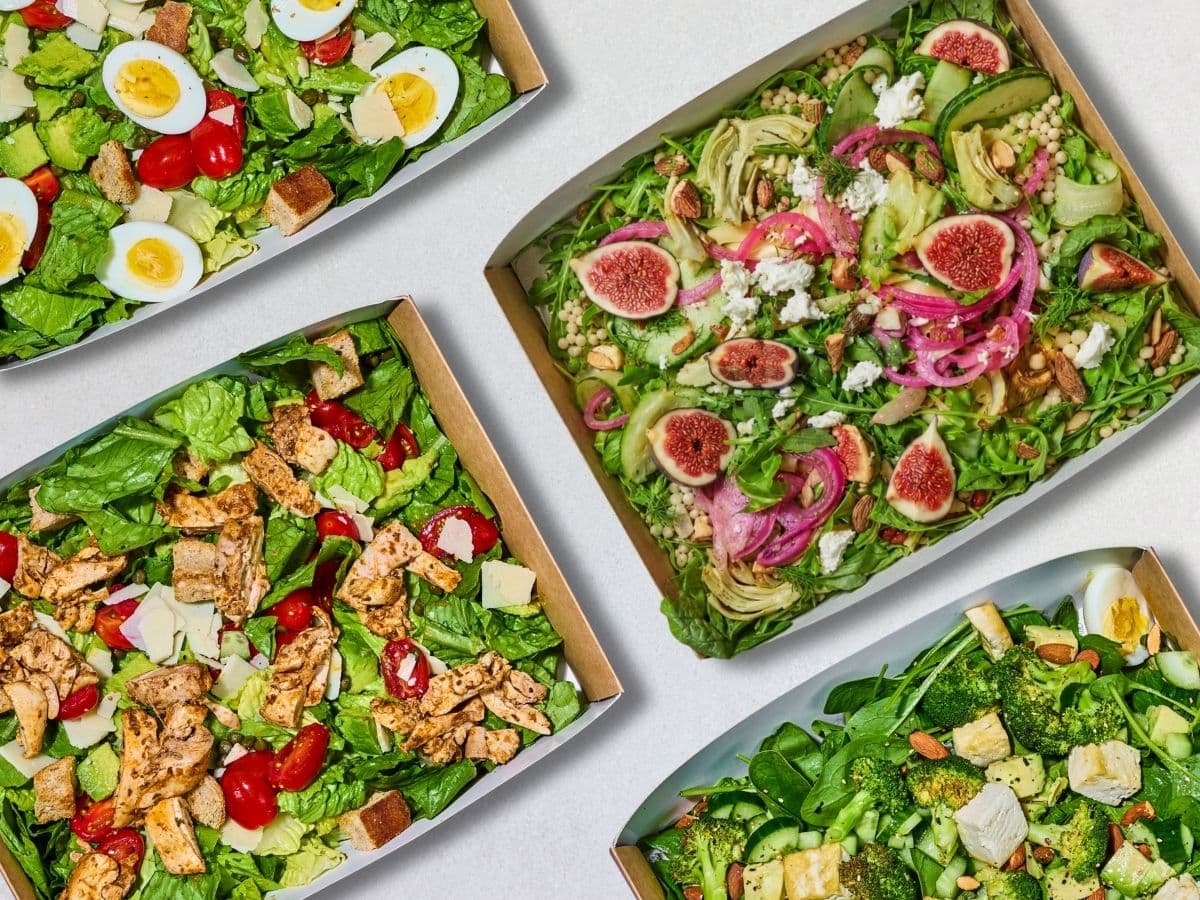 Saladeschaal van Oliver Green voor bedrijfscatering in Amsterdam