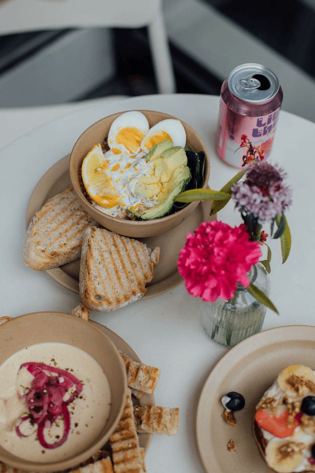 A breakfast spread